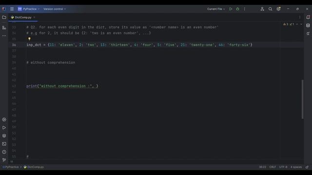 Dictionary Comprehension in Python | Python Basics | Basic Practice Questions смотреть онлайн
