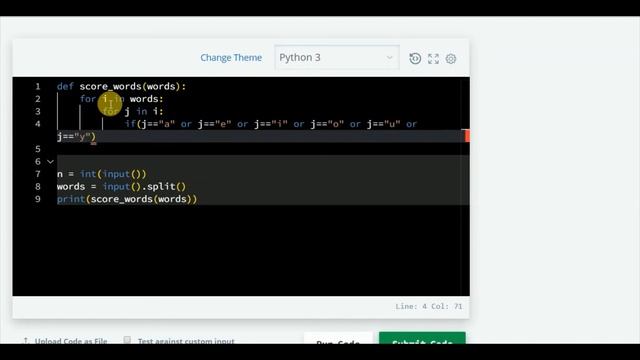 HACKERRANK|PYTHON 3|WORDS SCORE смотреть онлайн