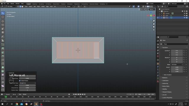 Subdivide along one axis only | Blender Tutorial смотреть онлайн