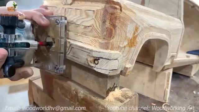 wood carving TOYOTA Prado land cruiser 2023 (new model)- wood working art смотреть онлайн