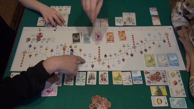 130 Токайдо играем в настольную игру. смотреть онлайн