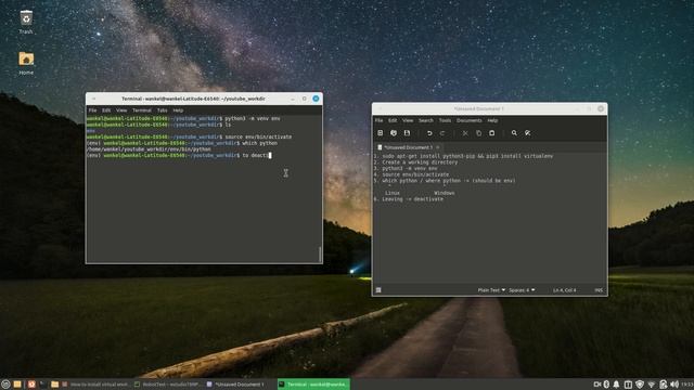 Python Virtual Environment in Linux смотреть онлайн