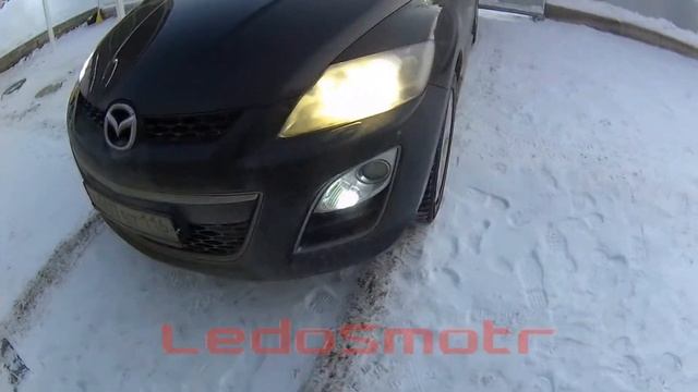Моя Mazda CX7 перед ТО и что я ставил на нее из светодиодов. смотреть онлайн