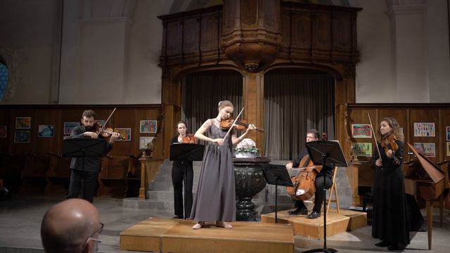 Tartini Devils Trill Sonata  Ilva Eigus with Gringolts Quartet  06.09.2020