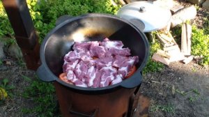 ХАШЛАМА В КАЗАНЕ НА КОСТРЕ / ХАШЛАМА ПО- АРМЯНСКИ