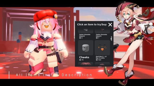 Roblox Yanfei Cosplay: Genshin Impact Cosplay