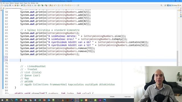 HashSet és az Iterator - Java programozás kezdőknek Andrissal - 82. rész смотреть онлайн