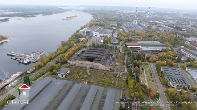 Аэросъемка судостроительного завода 