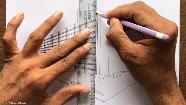 How to Draw a Hotel in 2-Point Perspective Step by Step смотреть онлайн