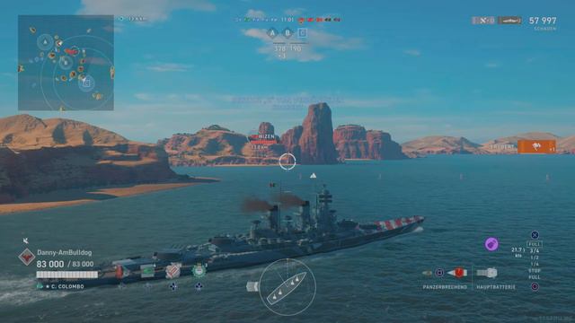 World of Warships Legends - C. Colombo 208K смотреть онлайн