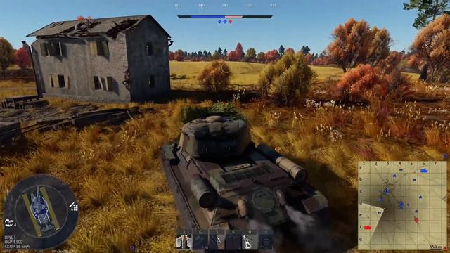 Т-34-100 // 2С3М (акация) // Gameplay (War Thunder) смотреть онлайн