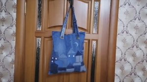 Сумка из старых джинсов #6.