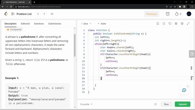 #Leetcode 125. Valid Palindrome | Easy Solution | Java |#leetcodesolution | @GoCoderGo| #dsa смотреть онлайн