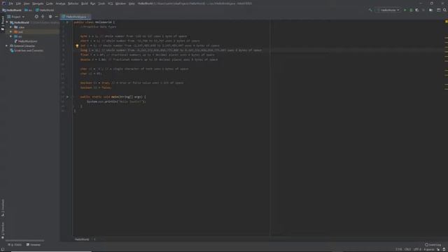 Java - Lesson 02 - Primitive Data Types смотреть онлайн