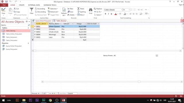 MS.ACCESS - FUNGSI IF TUNGGAL & MAJEMUK (QUERY) смотреть онлайн