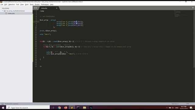 Multidimensional Array in PHP Tagalog Tutorial смотреть онлайн