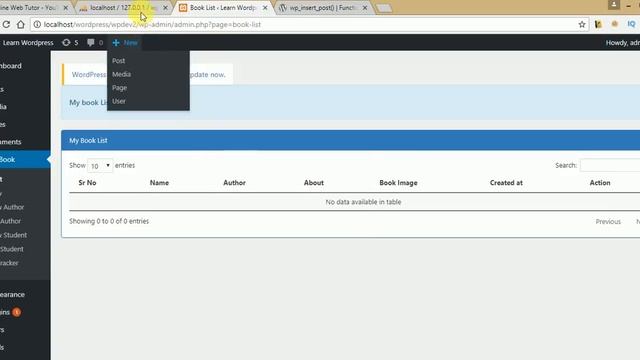 Wordpress Plugin Development tutorial from scratch (Part 38) Front-end page of plugin to list books смотреть онлайн