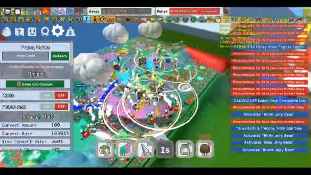 BEE SWARM SIMULATOR RED POLLEN FARM / x7 x3 PEPPER BOOST / HOW TO MAKE 1T HONEY смотреть онлайн