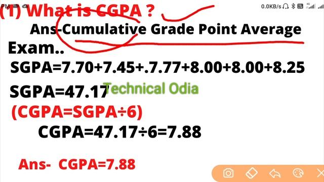 what is CGPA and SGPA in odia||how to calculate percentage in odia||CGPA to Percentage in odia|| смотреть онлайн