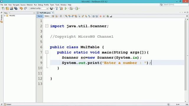 java program - multiplication table смотреть онлайн