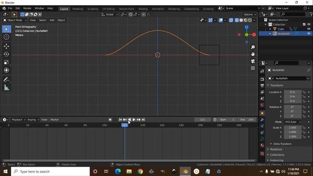 Blender 2.92 -How to follow and unfollow curve during animation in blender || Tutorial || смотреть онлайн
