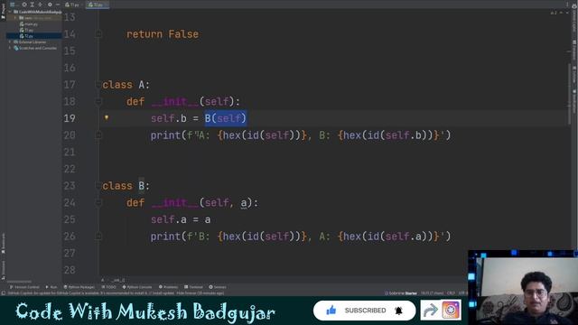 Python Garbage Collector | Circular Referencing | Cleaning Garbage Memory | Mukesh Badgujar смотреть онлайн