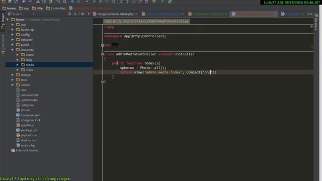 Laravel 5.2 Setting up and displaying media смотреть онлайн