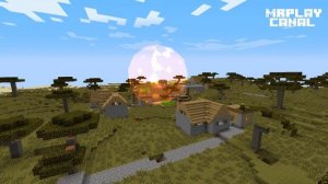 Minecraft Взрыв деревни ядерной Царь-Бомбой мощнее 1000 атомных бомб
