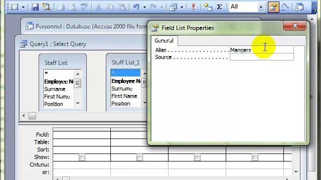 AM 5.2.2.8 Self Join Microsoft Access 2003 смотреть онлайн