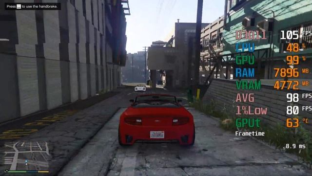 AMD Radeon RX 5500 XT -- Intel Core i3-10100F -- Grand Theft Auto V GTA V FPS Test смотреть онлайн