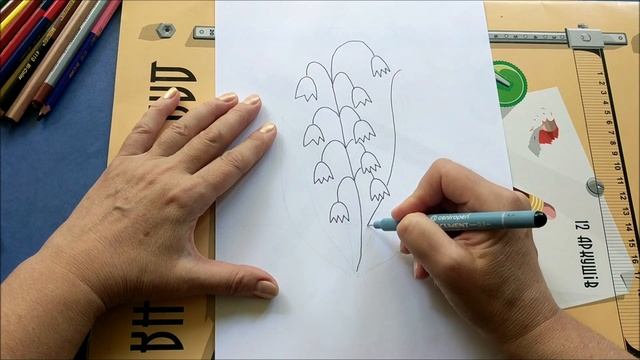 Как нарисовать ландыш карандашами | How to draw a lily of the valley with pencils смотреть онлайн