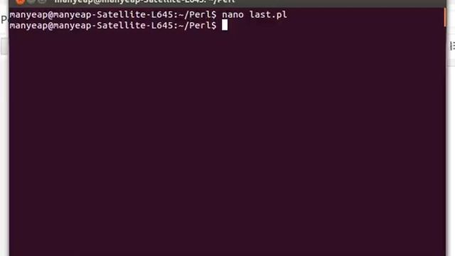Perl Last Statement Example смотреть онлайн