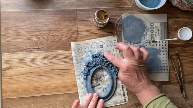 Рамка под бронзу - как окрасить гипс под бронзу - имитация металла смотреть онлайн