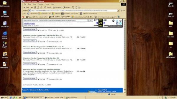 Dead Windows Media Player 7 Links And Their Contents