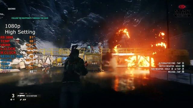 Just Cause 4 Bechmark PC Test | Xeon E5 -1620 v2 + R9 380X 4GB | Medium,High ,Ultra High 1080p | смотреть онлайн