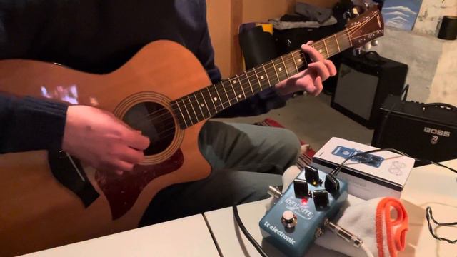 INFINITE Sample Sustainer from TC Electronic and an acoustic improvisation in open C смотреть онлайн