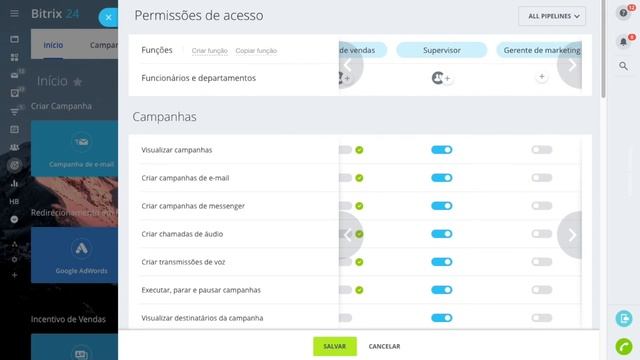 Permissões de acesso no CRM Marketing | Bitrix24 - CRM Gratuito смотреть онлайн