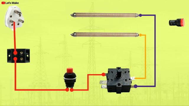 Quartz Room heater connection diagram смотреть онлайн
