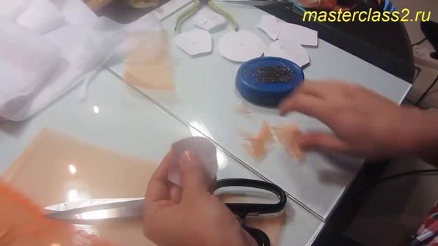 Мастер класс Подхват для штор. Часть 4. Цветы из ткани смотреть онлайн