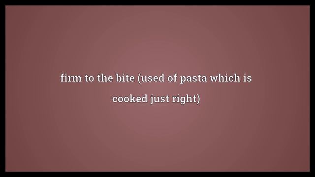 Al dente Meaning смотреть онлайн