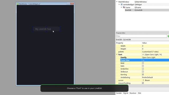 Qt Designer - Custom QLineEdit/TextBox with Stylesheet - Tutorial [Modern Gui] смотреть онлайн