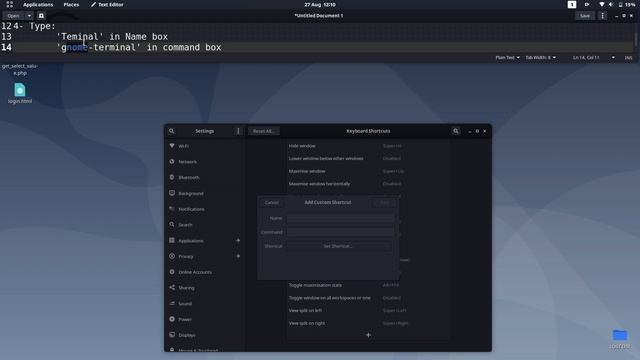 How to Create Shortcut Key for Terminal in kali linux | 2021 смотреть онлайн
