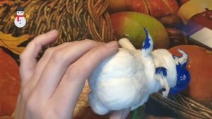 ЕЛОЧНАЯ ИГРУШКА: снеговик и бык || из ваты