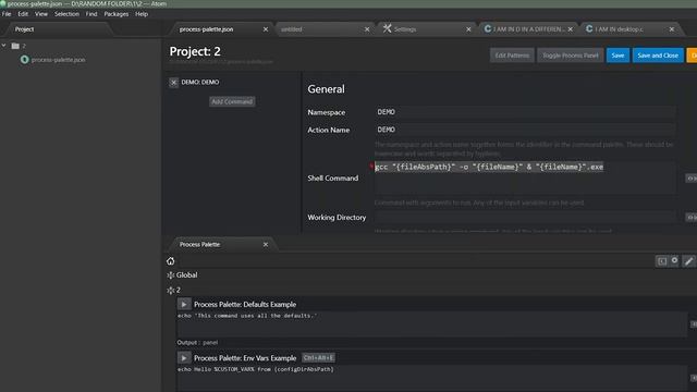 How to compile & run C/C++ files on Atom with Process Palette Package смотреть онлайн