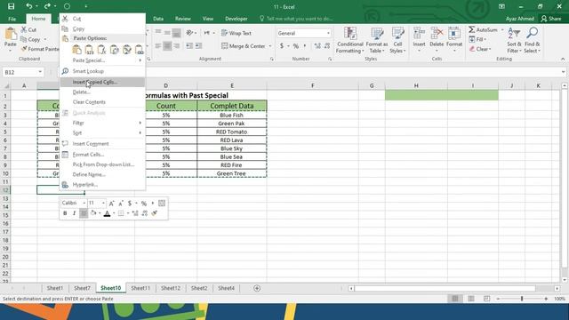 How to do Copy Paste Values Without Formula in MS Excel | Copy Data in Excel Without Formula. смотреть онлайн