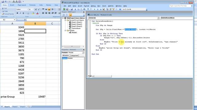 How To Delete Rows Above Active Cell Or Specific Text In Excel VBA code Provided смотреть онлайн