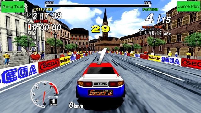 Sega Rally the new challengers beta test V1.2 смотреть онлайн