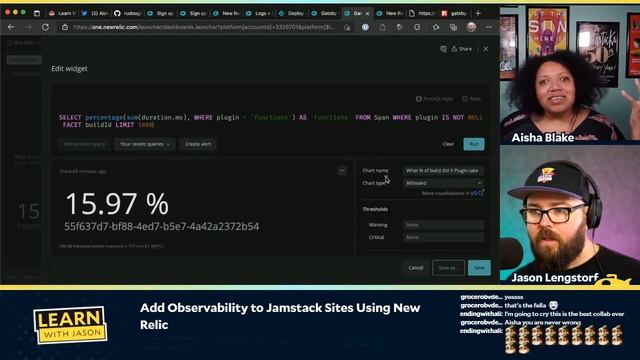 Add Observability to Jamstack Sites Using New Relic (with Aisha Blake) — Learn With Jason смотреть онлайн