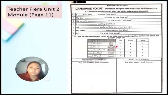 AFFIRMATIVE AND NEGATIVE SENTENCES - UNIT 2 (DAYS) смотреть онлайн