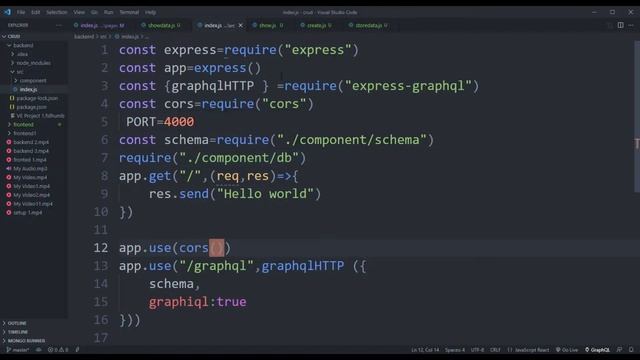 CRUD Tutorial Insert & Show Data - React, GraphQL, NodeJS, Mongodb| EP 4 - Queries and Mutations смотреть онлайн